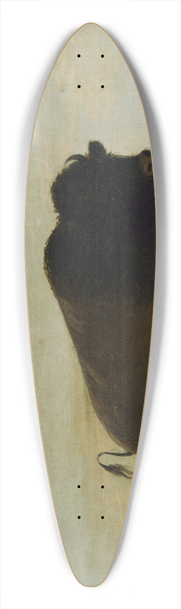 George Catlin - Buffalo Cow, Grazing on the Prairie 39.3 inch art pintail longboard deck