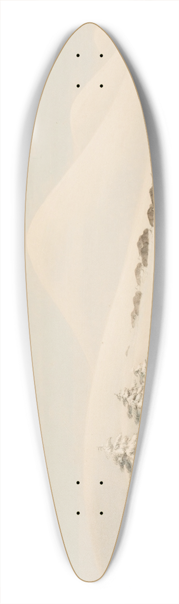 George Catlin - Buffalo Hunt, On Snow Shoes 39.3 inch art pintail longboard deck