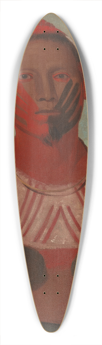 George Catlin - I-O-Wy, One of Black Hawks Principal Warriors 39.3 inch art pintail longboard deck
