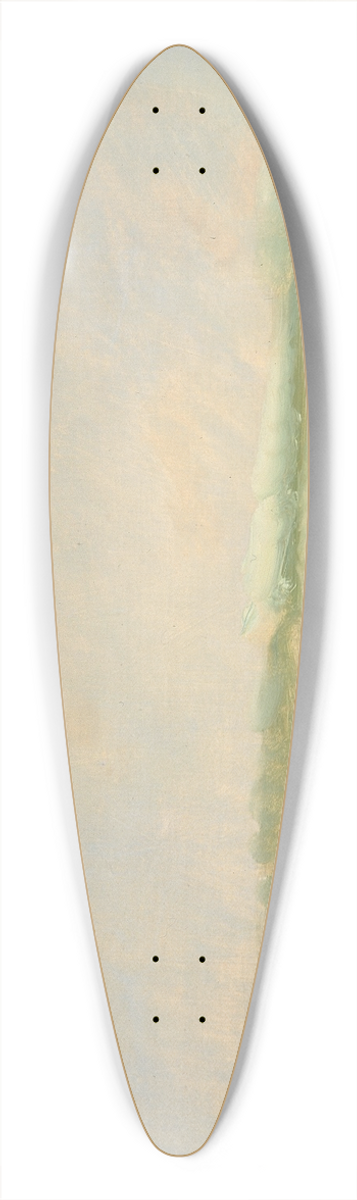 George Catlin - Landscape Background 39.3 inch art pintail longboard deck