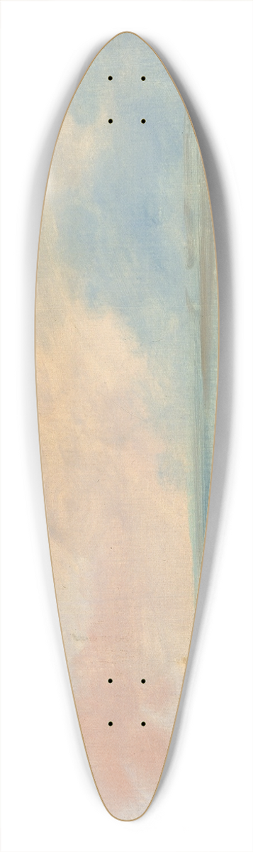 George Catlin - Landscape Background 6 39.3 inch art pintail longboard deck