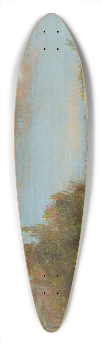George Catlin - Sac And Fox Sailing In Canoes 39.3 inch art pintail longboard deck