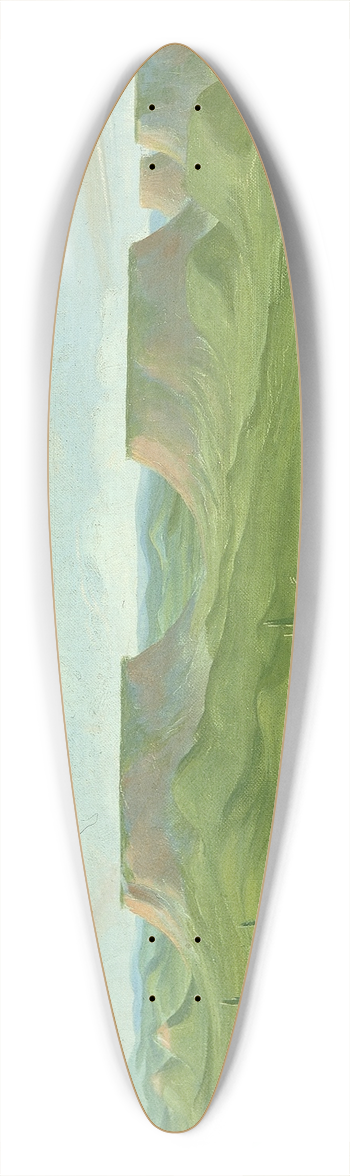 George Catlin - Square Hills, 1200 Miles Above St. Louis 39.3 inch art pintail longboard deck