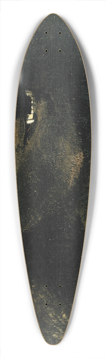 George Catlin - Weapons and Physiognomy of the Grizzly Bear 39.3 inch art pintail longboard deck