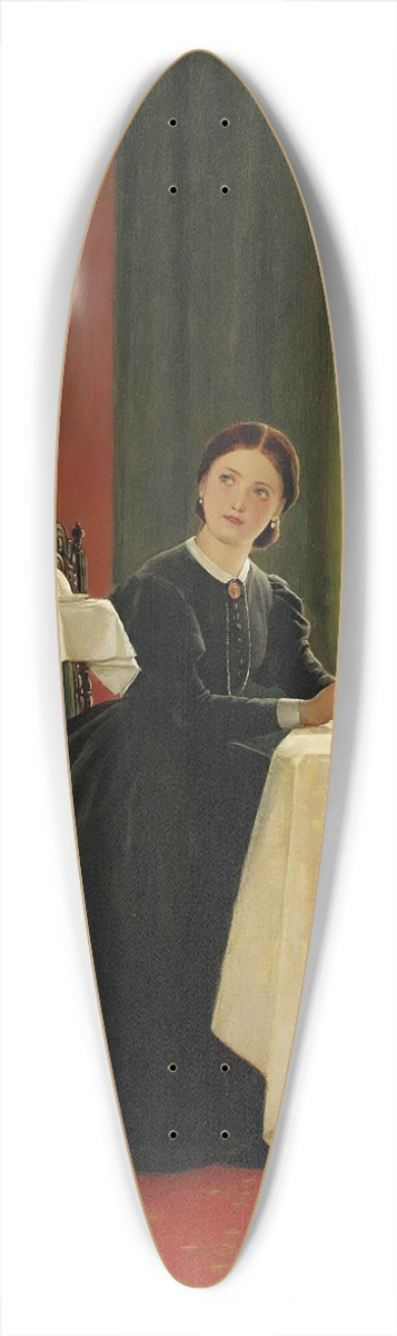 George Dunlop Leslie - Afternoon Tea 39.3 inch art pintail longboard deck