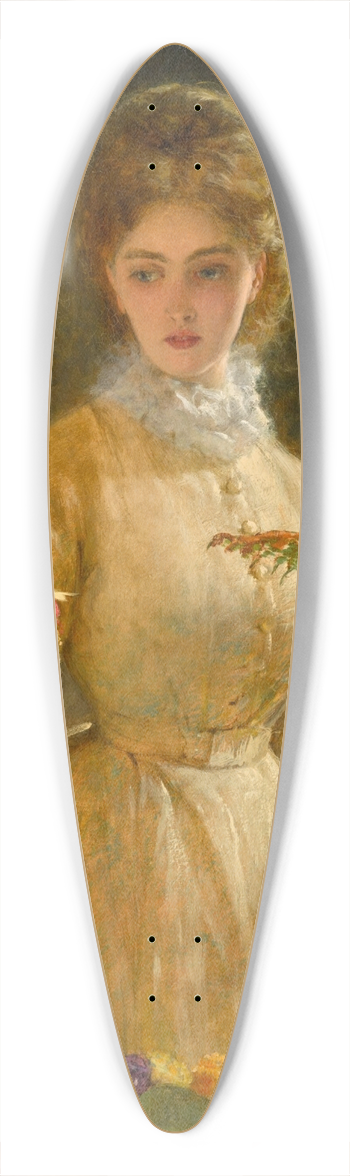 George Elgar Hicks - The Botanist 39.3 inch art pintail longboard deck