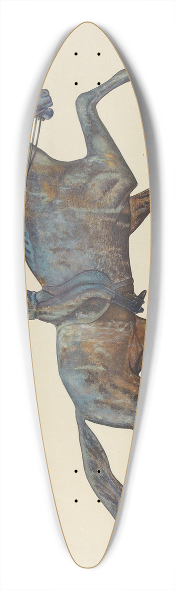 George File - Horse and Rider Weather Vane 39.3 inch art pintail longboard deck