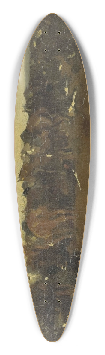 George Hendrik Breitner - Cavalry at Repose 39.3 inch art pintail longboard deck