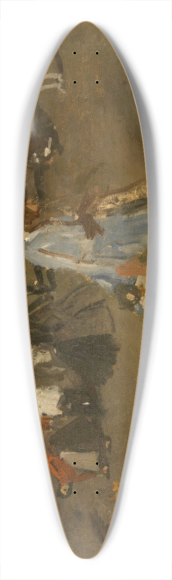 George Hendrik Breitner - Evening on Dam Square in Amsterdam 39.3 inch art pintail longboard deck