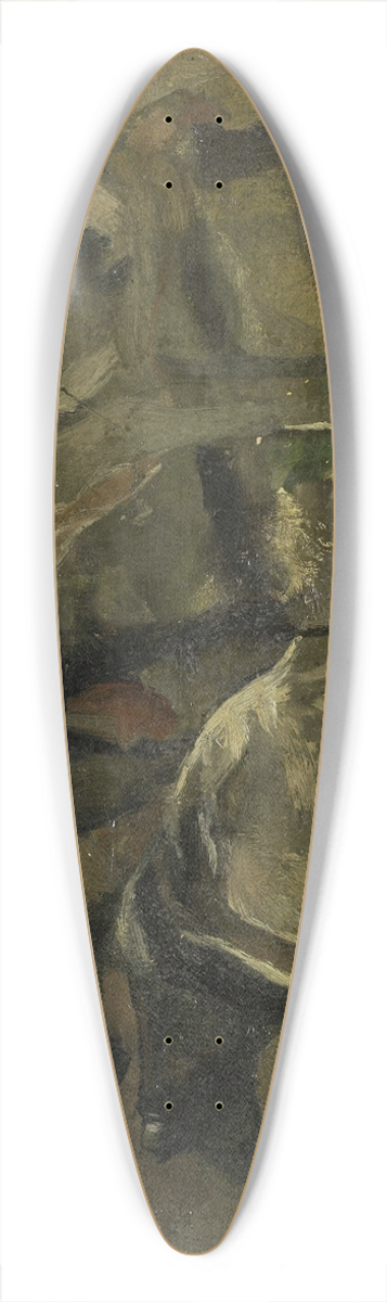 George Hendrik Breitner - Four Cows 39.3 inch art pintail longboard deck