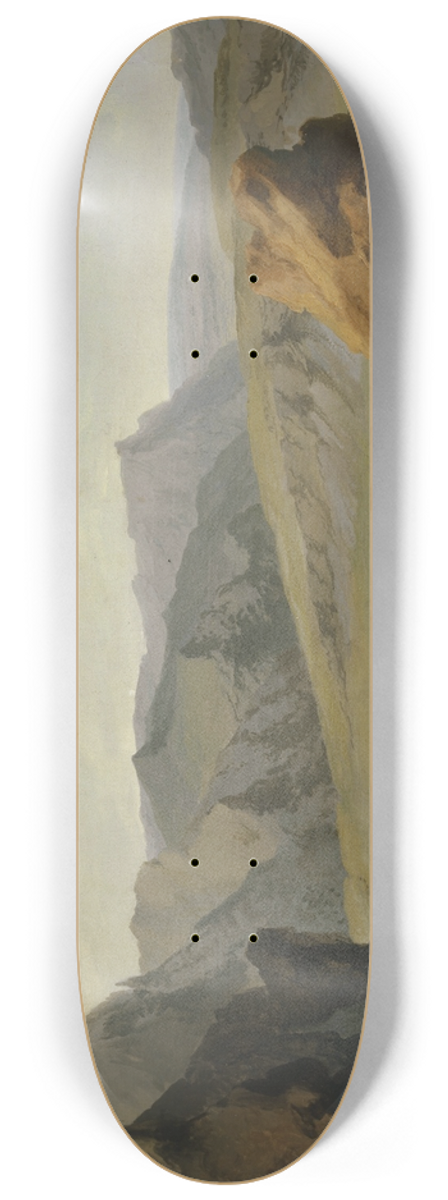 Caspar Wolf - View from the Talistock upon the Lake of Melch 8.25 inch art skate deck