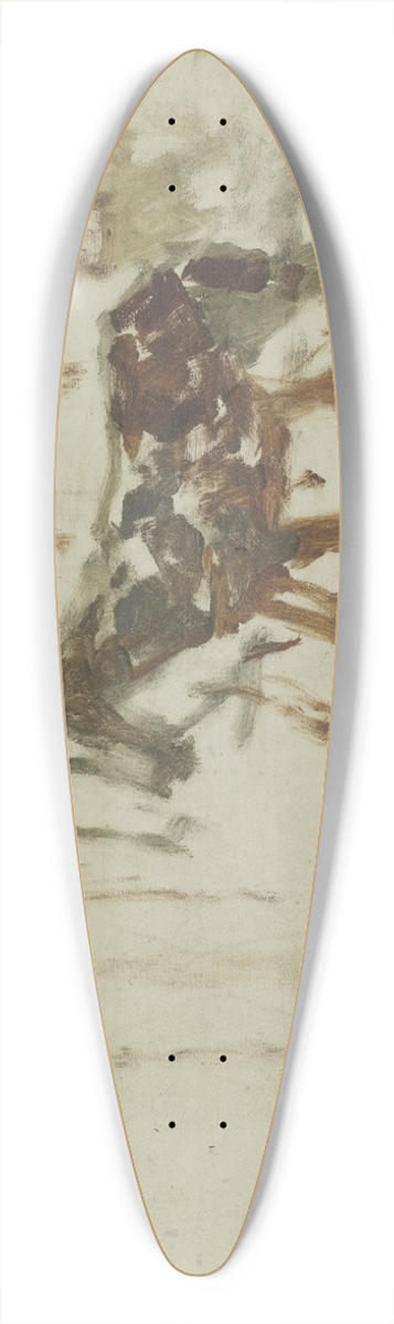 George Hendrik Breitner - The Rokin 39.3 inch art pintail longboard deck