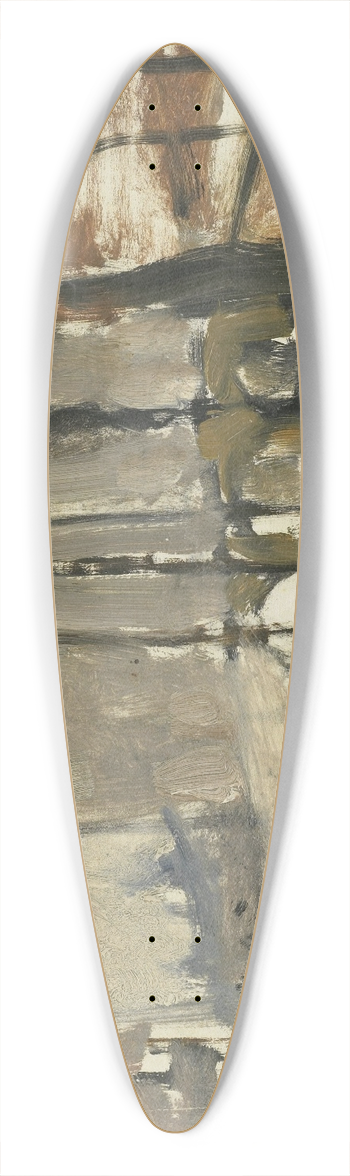 George Hendrik Breitner - View in the Hague 39.3 inch art pintail longboard deck