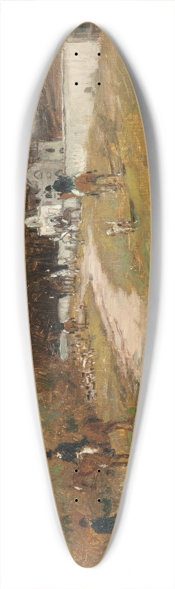 George Henry Boughton - The Meet 39.3 inch art pintail longboard deck