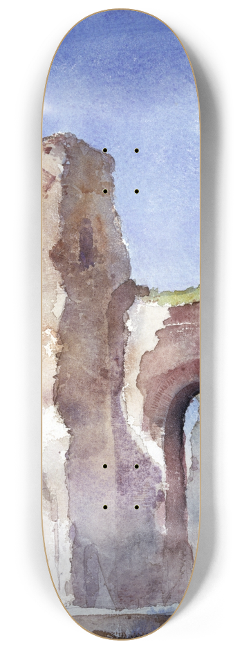 Cass Gilbert - Baths of Caracalla, Rome 8.25 inch art skate deck