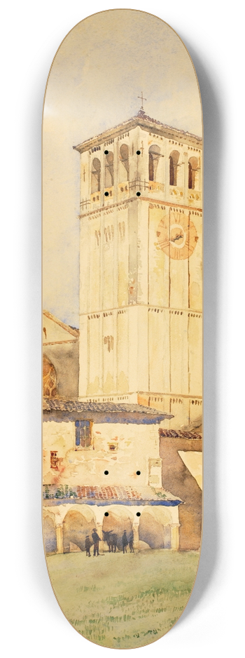 Cass Gilbert - Church of St. Francis, Assisi 8.25 inch art skate deck