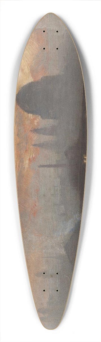 George Hyde Pownall - Blackfriars Bridge early morning 39.3 inch art pintail longboard deck