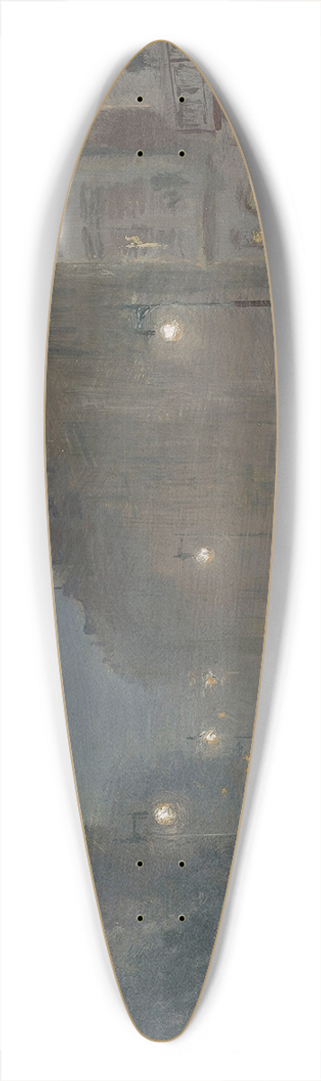George Hyde Pownall - Down Piccadilly, by the Green Park 39.3 inch art pintail longboard deck