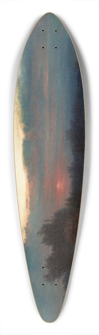 George Inness - A Winter Sky 39.3 inch art pintail longboard deck