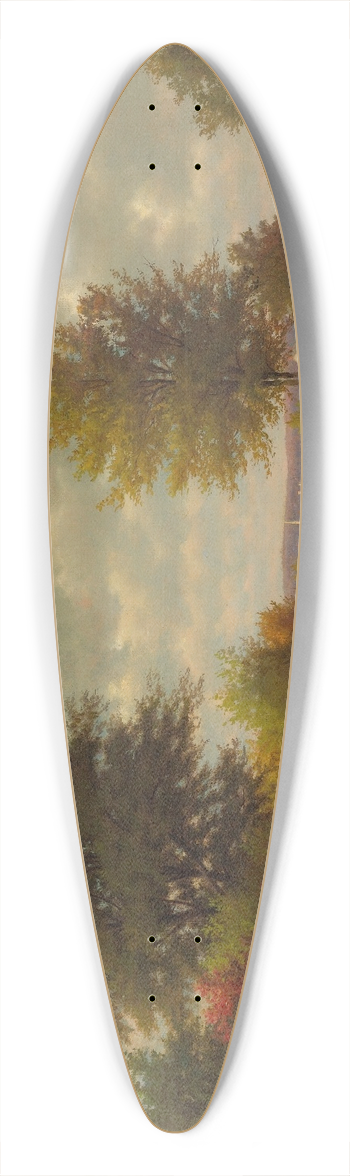 George Inness - Going To Market 39.3 inch art pintail longboard deck