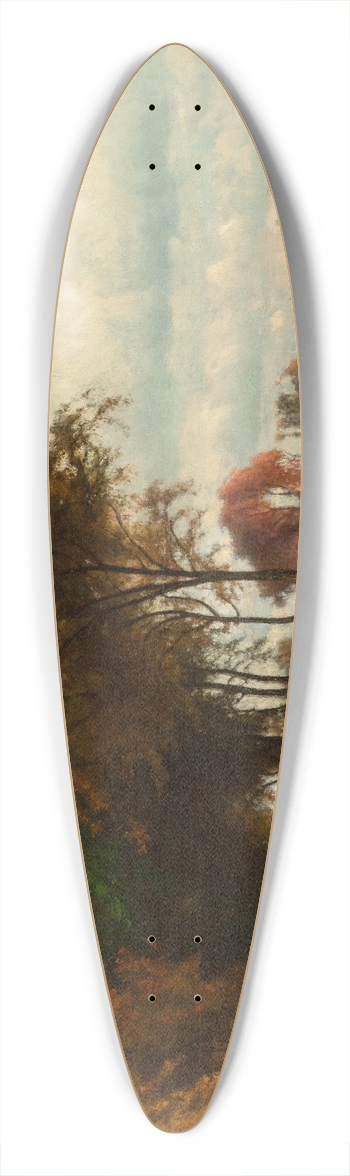 George Inness - Landscape with Cattle 39.3 inch art pintail longboard deck