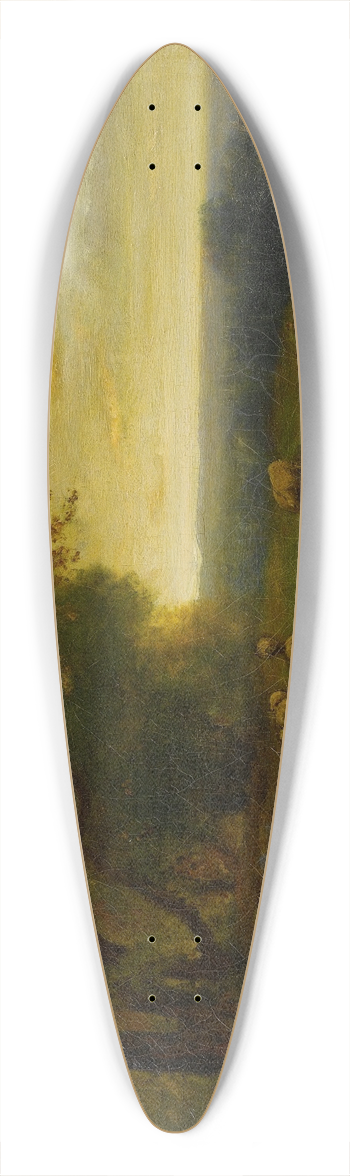 George Inness - Shepherd And Flock At Sunset 39.3 inch art pintail longboard deck