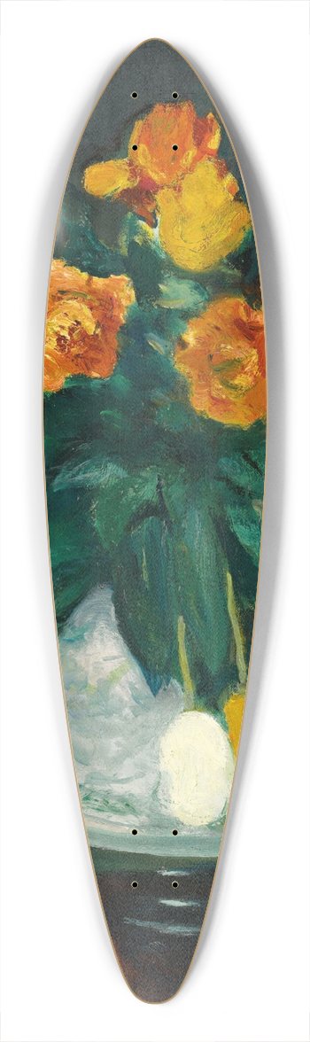 George Leslie Hunter - Flowers in a Vase and Apple 39.3 inch art pintail longboard deck