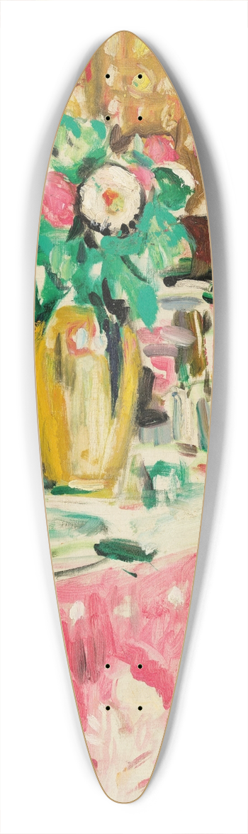 George Leslie Hunter - Still Life with Roses in an Interior 39.3 inch art pintail longboard deck
