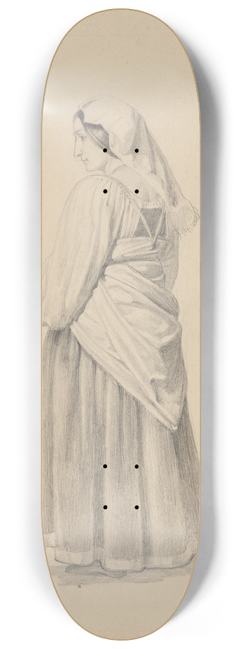 Adolph Tidemand - Stende italienerinne 8.25 inch art skate deck