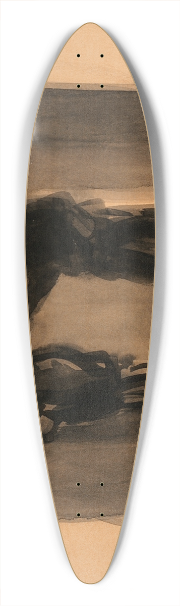 George Luks - Jack Dempsey in Training 39.3 inch art pintail longboard deck