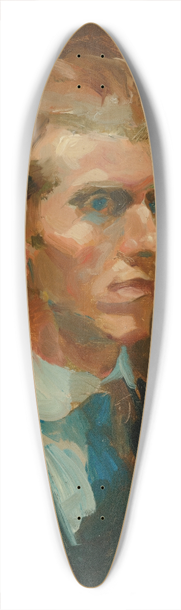 George Luks - Portrait Of A Young Man 39.3 inch art pintail longboard deck