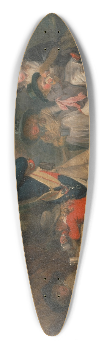 George Morland - St. Jamess Park 39.3 inch art pintail longboard deck