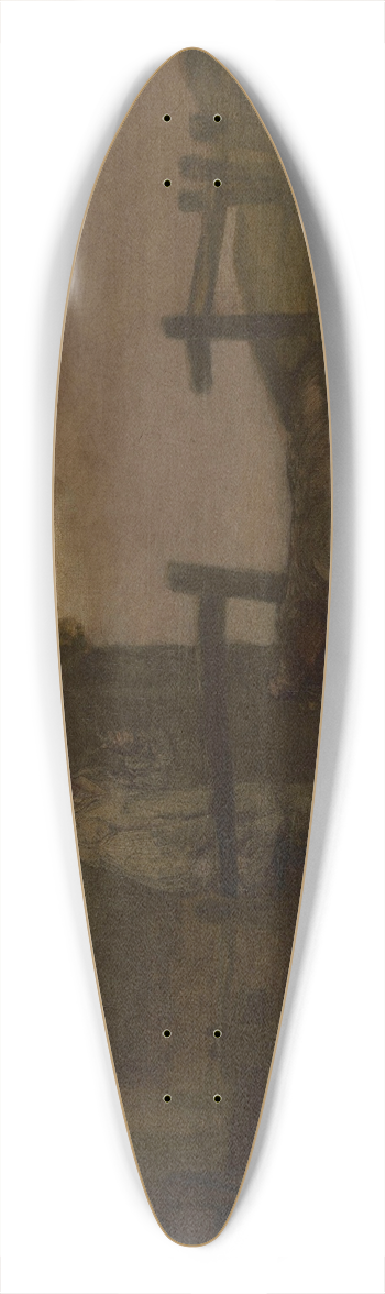 George Morland - Swineherd 39.3 inch art pintail longboard deck