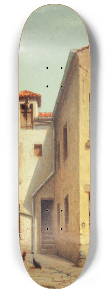 C. Bussilliet - Intrieur de cour  Mnilmontant. 8.25 inch art skate deck