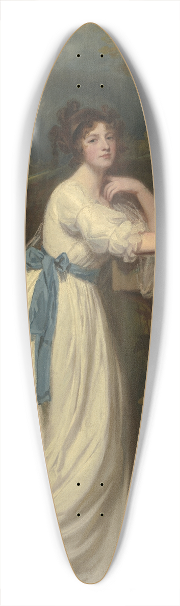 George Romney - Portrait Of Mrs. Andrew Reid 39.3 inch art pintail longboard deck