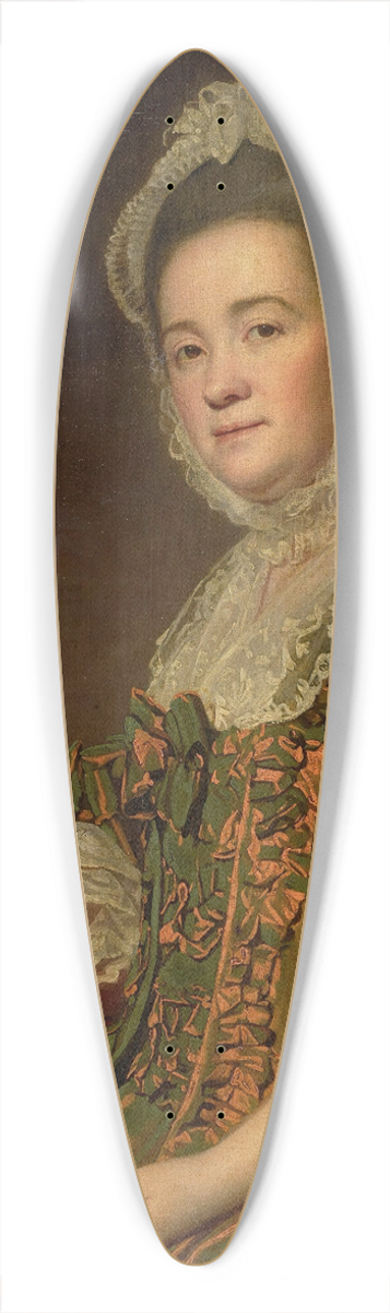 George Romney - Portrait Of Mrs. Dawes 39.3 inch art pintail longboard deck