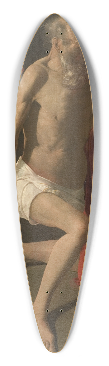 Georges de La Tour - The Penitent St Jerome 39.3 inch art pintail longboard deck