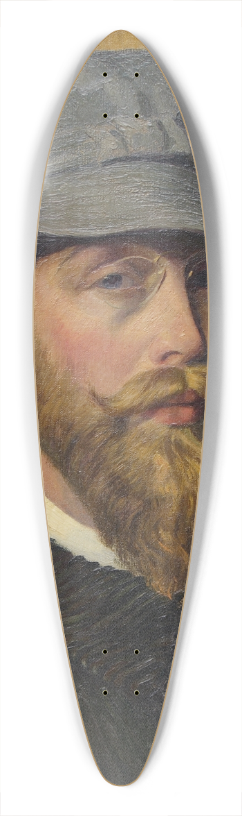 Georges Emile Lebacq - Self-portrait 39.3 inch art pintail longboard deck