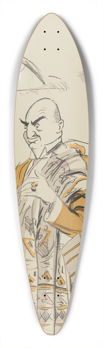 Georges Goursat (Sem) - Bon Ptrole 39.3 inch art pintail longboard deck
