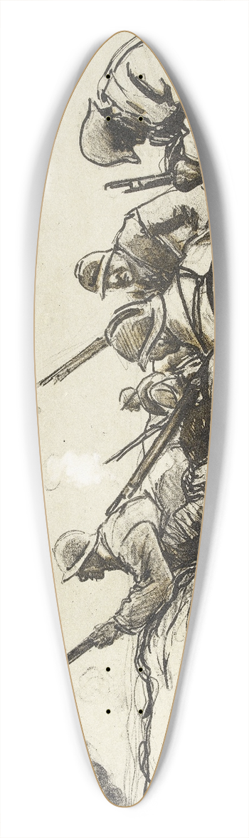 Georges Goursat (Sem) - Dans la tranche 39.3 inch art pintail longboard deck