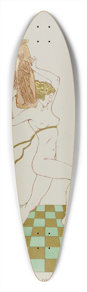 Georges Goursat (Sem) - La danse des parfums 39.3 inch art pintail longboard deck
