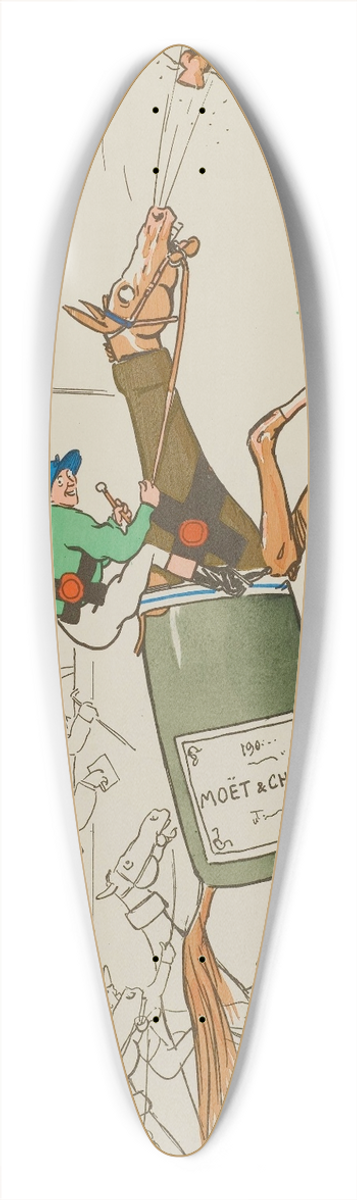 Georges Goursat (Sem) - le vritable gagnant de la coupe de la Riviera 39.3 inch art pintail longboard deck