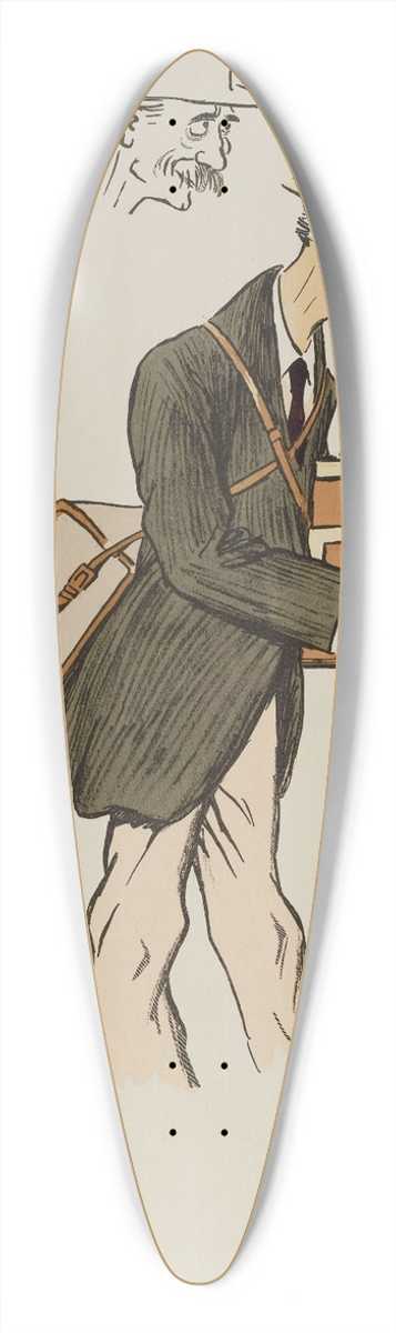Georges Goursat (Sem) - quatre personnages masculins non identifis, dont un portant un appareil photo 39.3 inch art pintail longboard deck