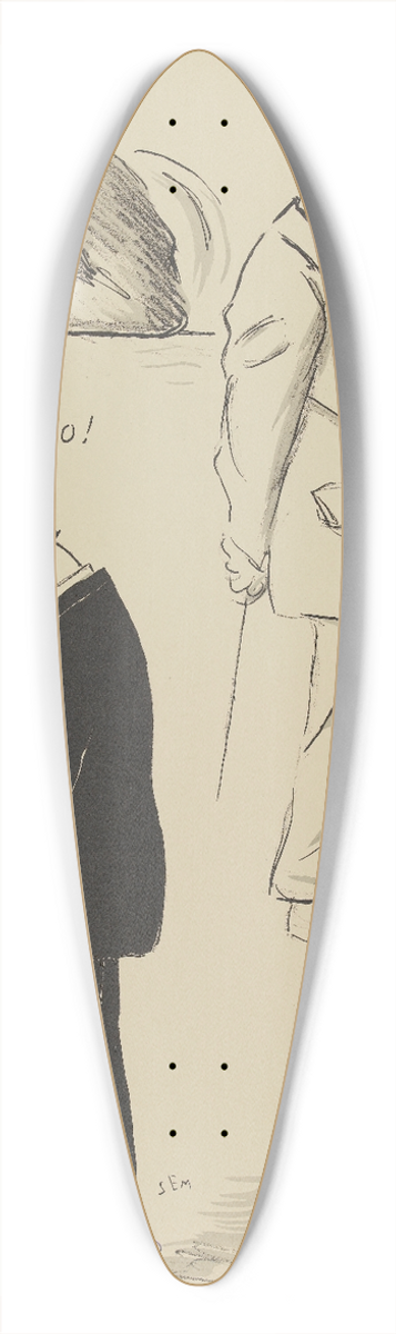Georges Goursat (Sem) - Remember 39.3 inch art pintail longboard deck