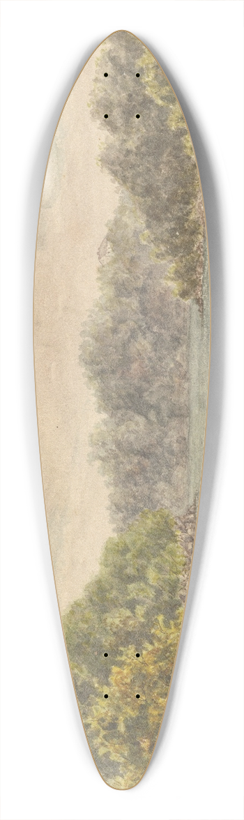 George Sherriff - Parramatta River (No 6) 39.3 inch art pintail longboard deck