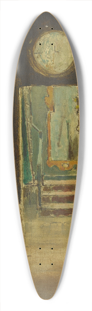 Georges Hugo - LEscalier du look-out  Hauteville House 39.3 inch art pintail longboard deck