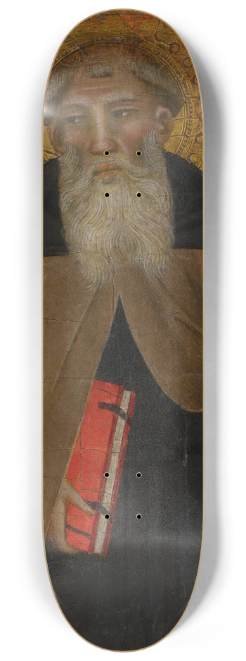 Cenni di Francesco di Ser Cenni - A male saint, possibly SaintAnthony Abbot 8.25 inch art skate deck