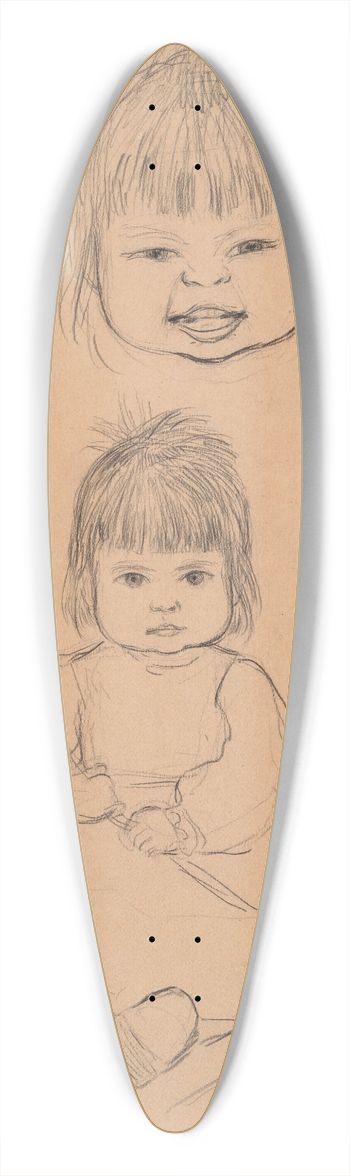 Georges Lacombe - Sylvie 39.3 inch art pintail longboard deck