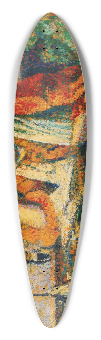 Georges Lemmen - La Liseuse 39.3 inch art pintail longboard deck