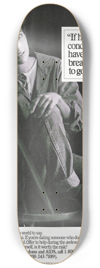 Centers for Disease Control and Prevention - If he doesnt have a condom, you just have to take a deep breath and tell him to go and get one 8.25 inch art skate deck